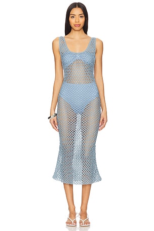 Illapa Crochet Midi Dress ESCVDO