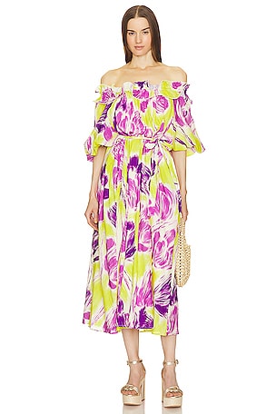 Saloni floral grace outlet dress