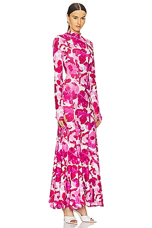 Essentiel Antwerp Flustered Printed Dress in Pink