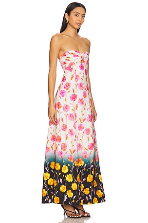 Essentiel Antwerp Heorgia Midi Dress in Ivory,Pink