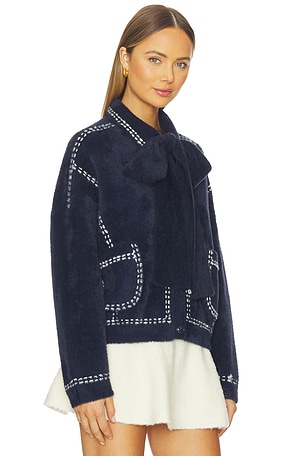 Essentiel Antwerp Ihoops Cardigan in Navy. Size M. Also
