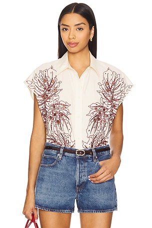 Hebraska Embroidered Shirt Essentiel Antwerp