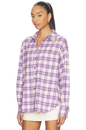 Essentiel Antwerp Juices Oversized Shirt in Lavender. Size XS. Also