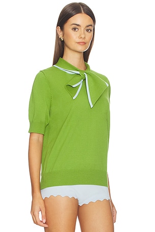 Essentiel Antwerp Jonda Contrast Colour Polo en Vert