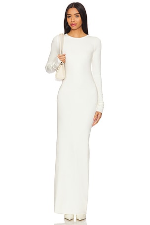 Long Sleeve Crewneck Maxi Dress Eterne