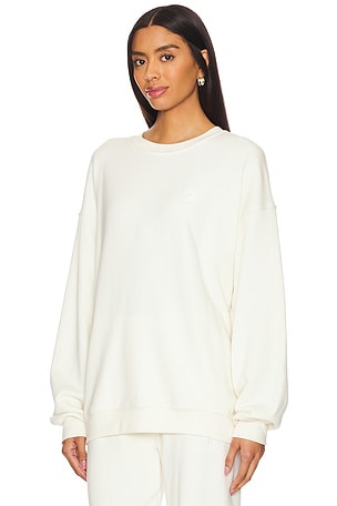 Eterne Oversized Crewneck Sweatshirt in White