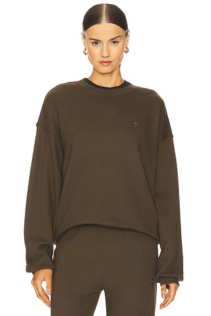 Eterne Oversized Crewneck Sweatshirt in Army