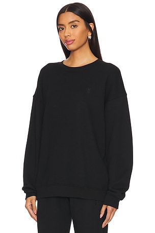 Eterne Oversized Crewneck Sweatshirt in Black