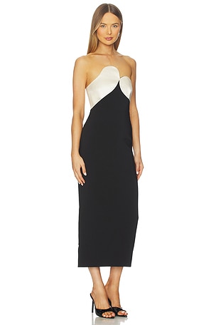 ET OCHS Court Combo Dress in Black