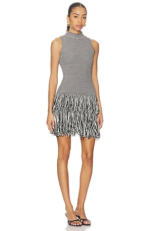 ET OCHS Pernille Knit Dress in Black,White