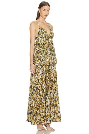 ET OCHS Micah Gown in White,Mustard