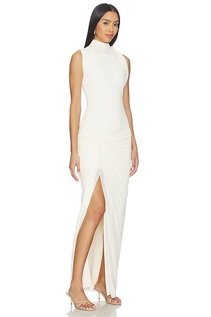 ET OCHS Imogen Knit Combo Gown in Ivory