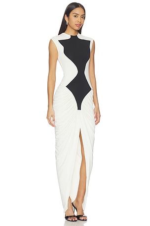 ET OCHS Dion Dress in Black,White