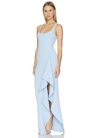 Et ochs vestido de noche de punto drew en color bebe azul