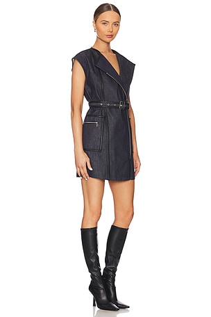 ET OCHS Devon Dress in Denim-Dark