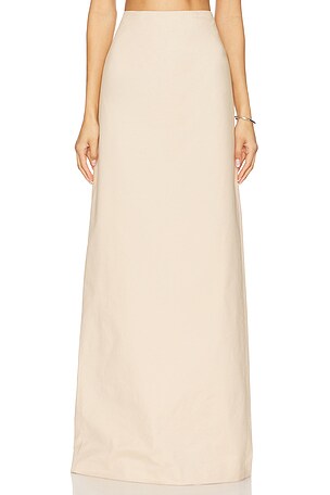 Sheer Knit Layered Maxi Skirt