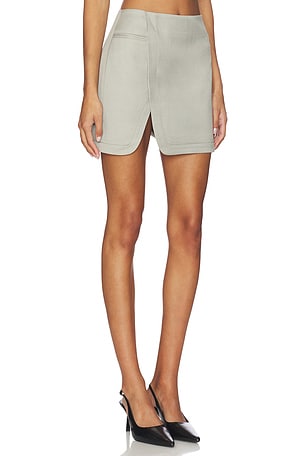 ET OCHS Smith Suiting Skirt in Grey