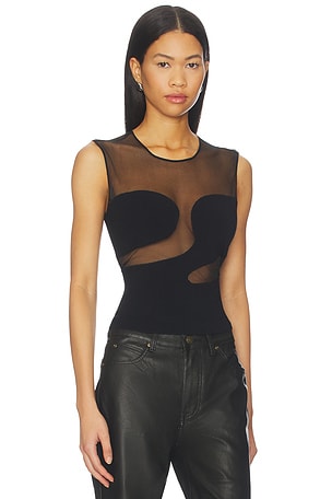 ET OCHS Frankie Knit Top in Black