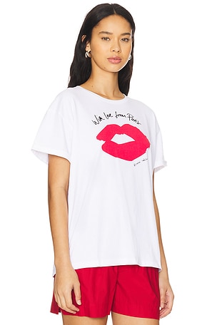 etre cecile With Love From Paris Oversized Tshirt in White