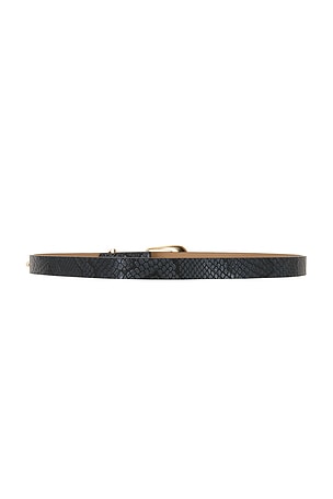 Ettika Modern Saddle Belt in Black