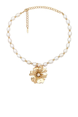 Pearl And Flower Necklace Ettika