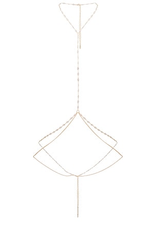 Crystal Baguette Body Chain Ettika