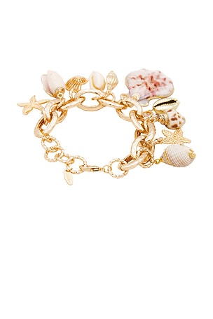 Ettika Mermaid Tears Bracelet in Metallic Gold