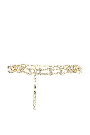 COLLIER RAS DU COU DOUBLE CHAIN CRYSTAL Ettika