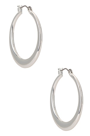 Large Flat Open Hoop Earrings Ettika