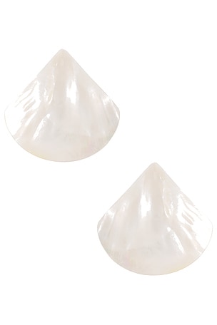 Mother Of Pearl Statement Stud Earrings Ettika