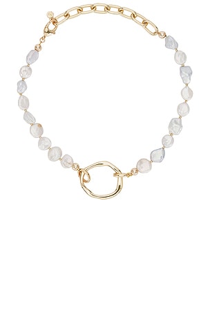 Freshwater Pearl Open Ring Choker Ettika