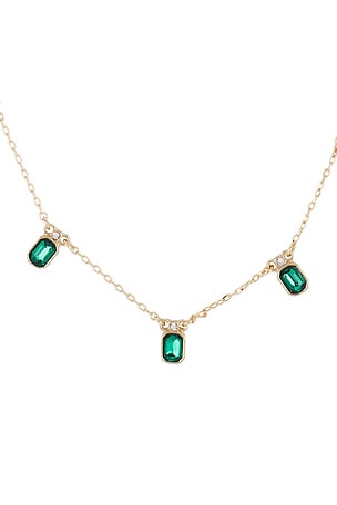 Ettika Deco Charm Necklace in Metallic Gold