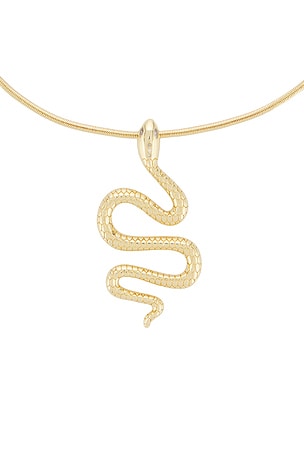 Ettika Slithering Snake Chain Choker in Metallic Gold