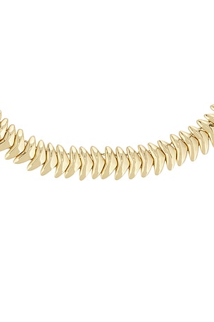 Ettika Metal Vortex Chain Necklace in Metallic Gold