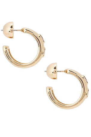 Ettika Everyday Mini Hoops in Metallic Gold