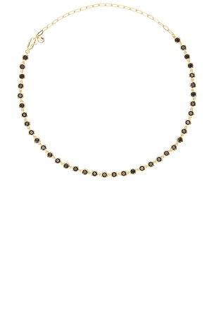 Crystal Disc Link Necklace Ettika