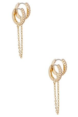 Double Piercing Crystal Cuff Earring Ettika