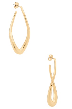 Oblong Abstract Hoop Earrings Ettika
