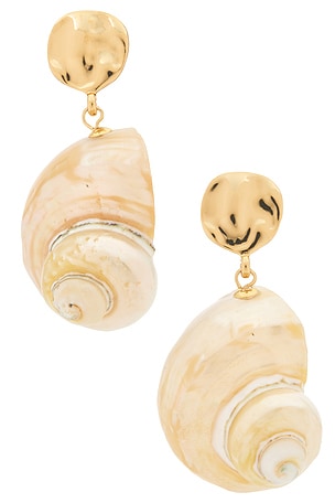 Sunken Treasure Shell Drop Earrings Ettika