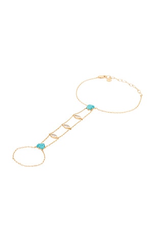 Turquoise Solstice Hand Chain Ettika