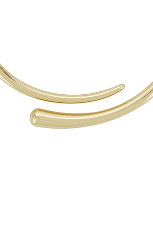 Ettika Elegant Wrap Choker Necklace in Metallic Gold