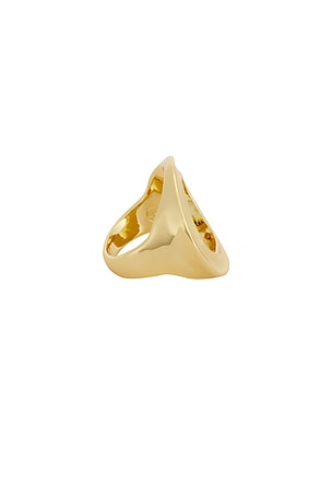 Ettika Open Circle Ring in Metallic Gold. Size 7. Also