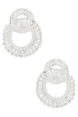 Rotating Circles Crystal Earrings Ettika