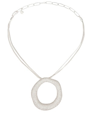 OPEN CIRCLE PAVE 펜던트 목걸이 Ettika