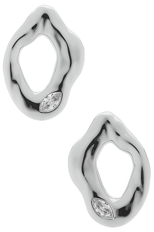 PENDIENTES DE TACHUELA MELTING METAL CRYSTAL Ettika