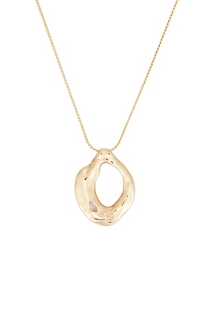 Ettika collar colgante molten marquise en color oro metálico