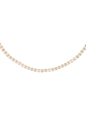 Ettika Simple Sparkline Necklace in Metallic Gold