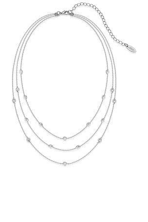 Crystal Dot Layered Necklace Ettika