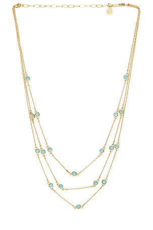 Crystal Dot Layered Necklace Ettika