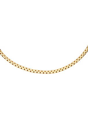 Ettika Single Rolo Chain Necklace in Metallic Gold